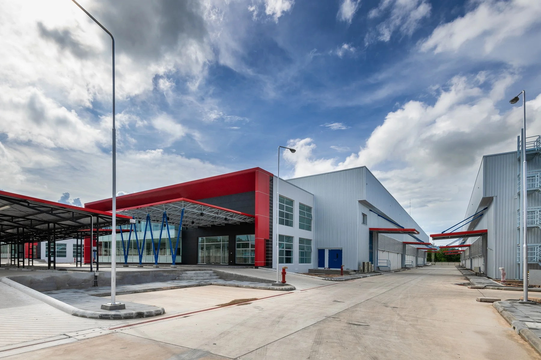 JST Warehouses Sattahip — entrance facade