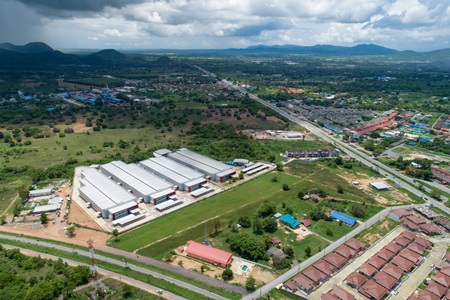 JST Warehouses Sattahip — aerial overview 2